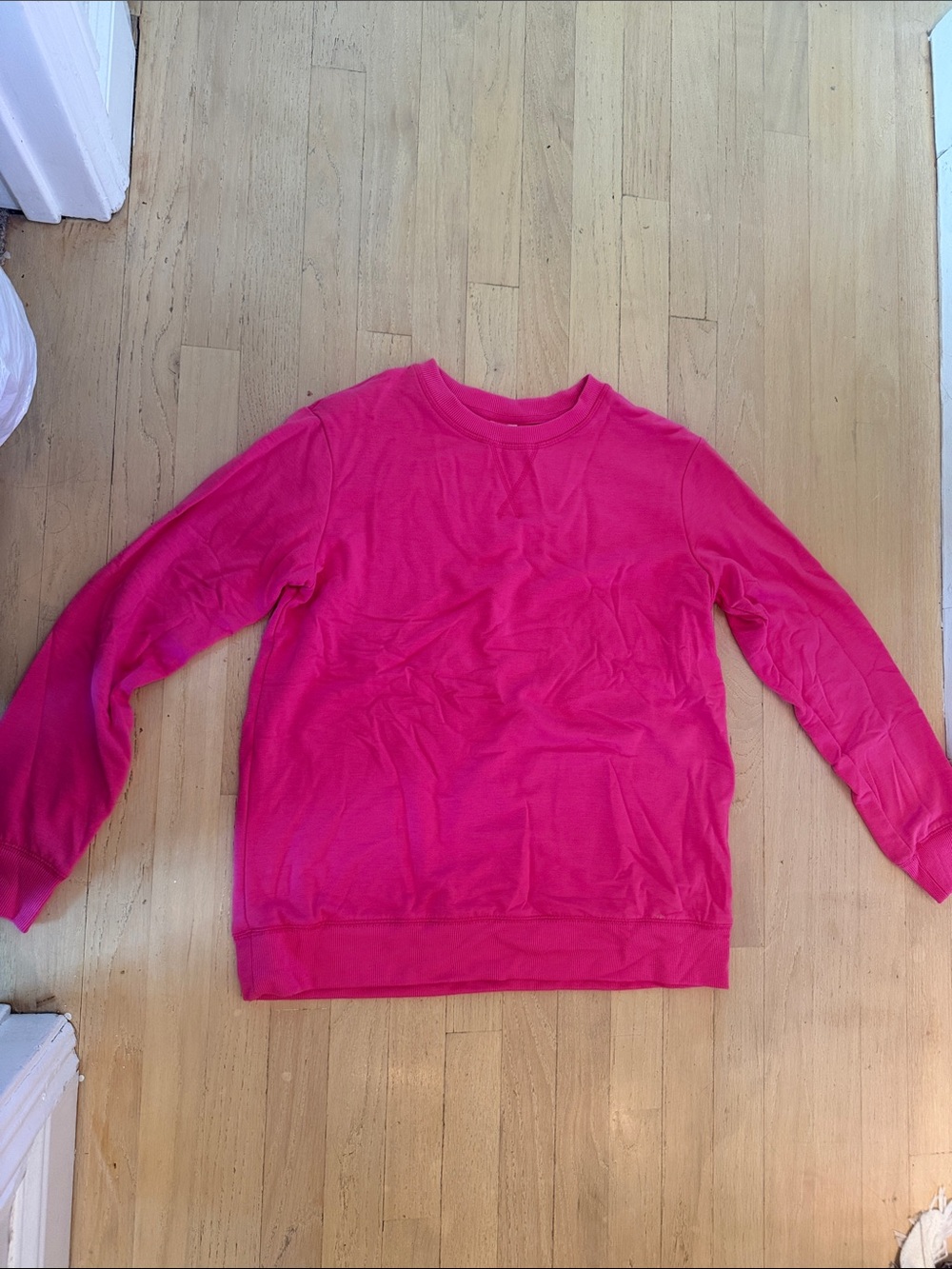 stars above Bright Pink Crewneck Sweatshirt